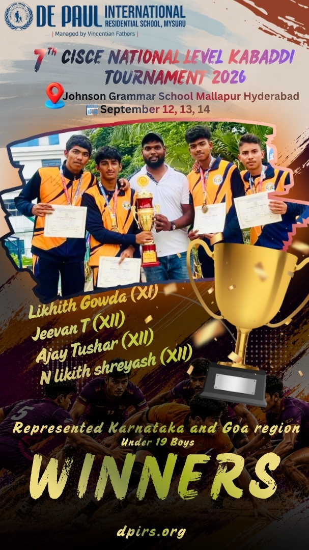 Master Shreyas K P of De Paul International Residential School displaying his gold medal after winning first place at the 12th Tirak Taekwondo International Tournament 2026 in Bangkok, Thailand.